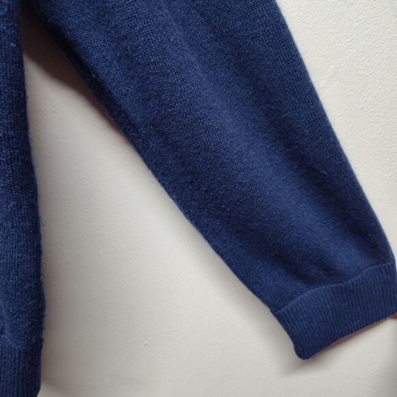 W.H. Belk Cashmere Sweater Men Size XL Blue V-Neck Winter Preppy Casual - Picture 3 of 7